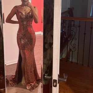 Windsor long sequin prom dress